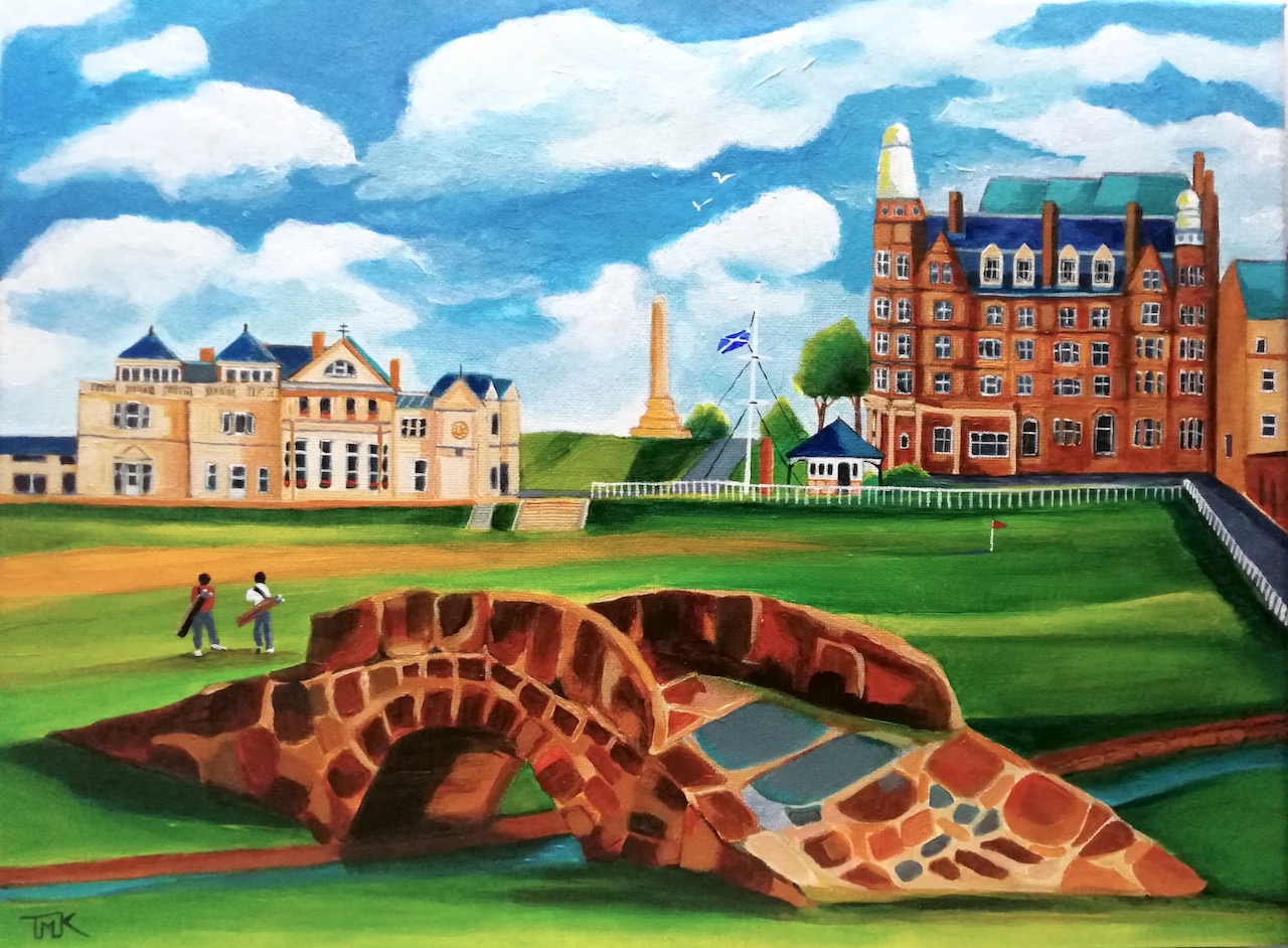 Swilken Bridge, St Andrews by Teresa Maria Kemp