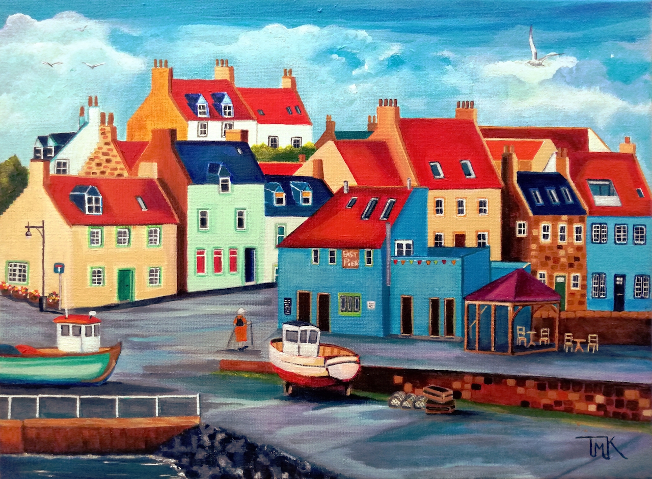 East Pier, St Monans by Teresa Maria Kemp
