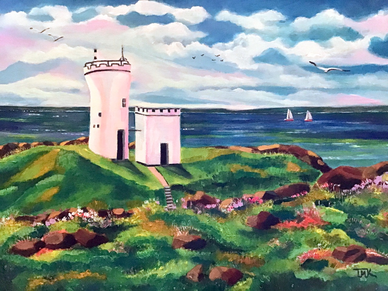 Elie Ness Lighthouse by Teresa Maria Kemp