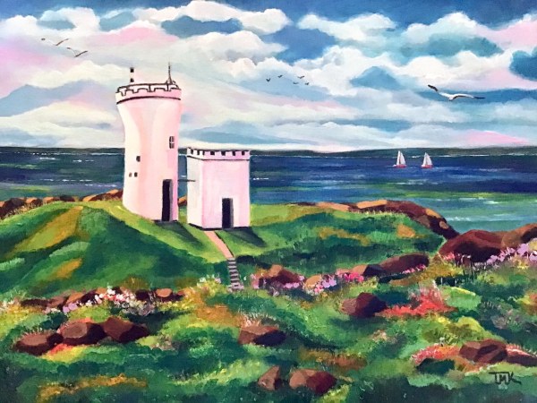 Elie Ness Lighthouse by Teresa Maria Kemp